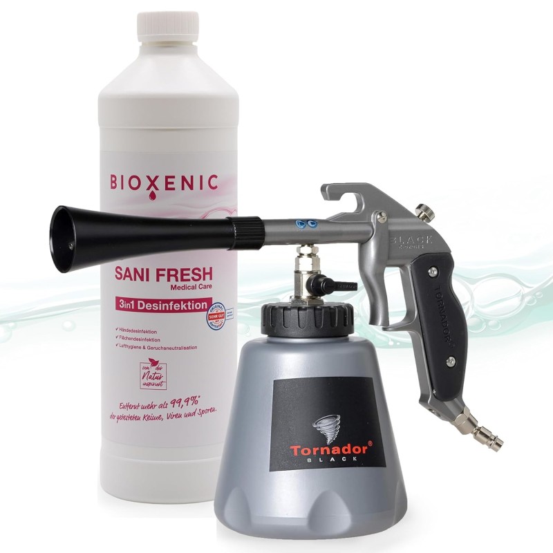 BIOXENIC-Tornador Black Z-020RS Reinigungspistole inkl. 1L Sani Fresh
