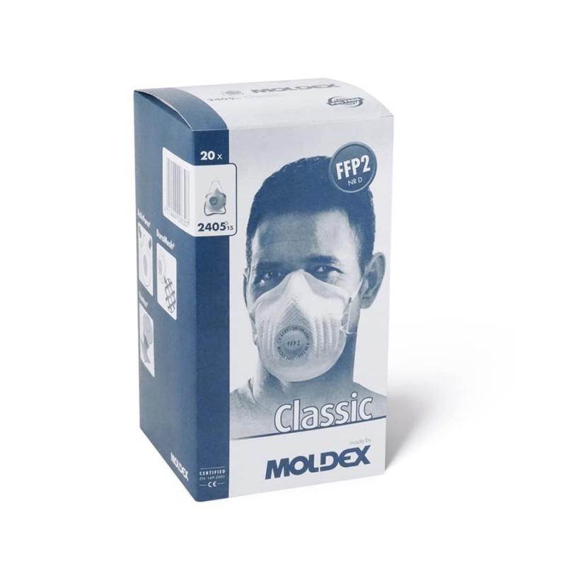 Moldex Klassiker Atemschutzmasken 2405, FFP2 NR D, mit Klimaventil®